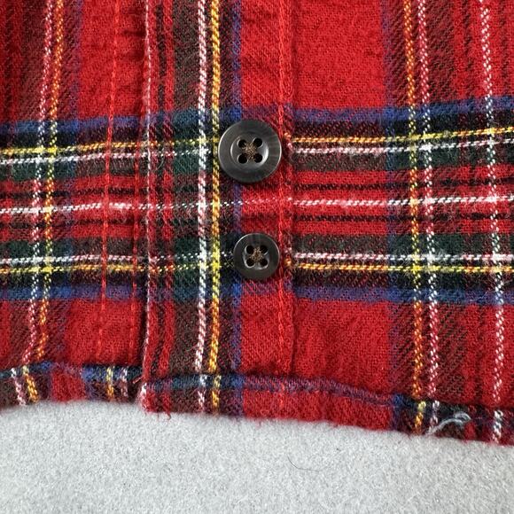 L.L.Bean XL Tall Red Tartan Plaid Flannel Shirt 100% Cotton Long Sleeve Outdoors - Picture 10 of 14